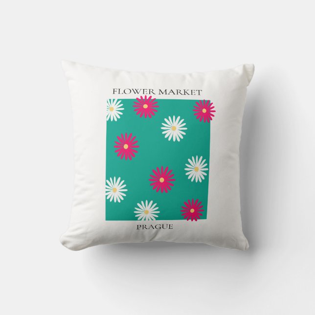 Flower Market - Prague Kudde (Framsida)