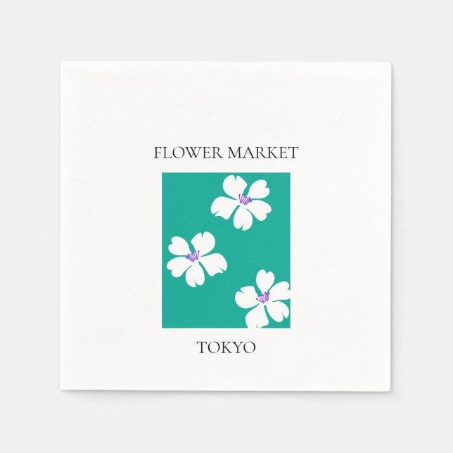 Flower Market - Tokyo Pappersservett (Framsidan)