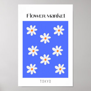 Flower Market Tokyo Poster