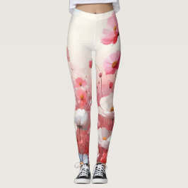 Flower Meadow Aesthetic Vintage Leggings