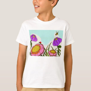 Flower Meadow Kids Basic T-Shirt blir Blomsteräng 