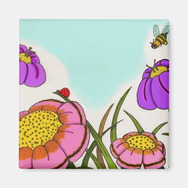 Flower Meadow Magnet (Framsidan)