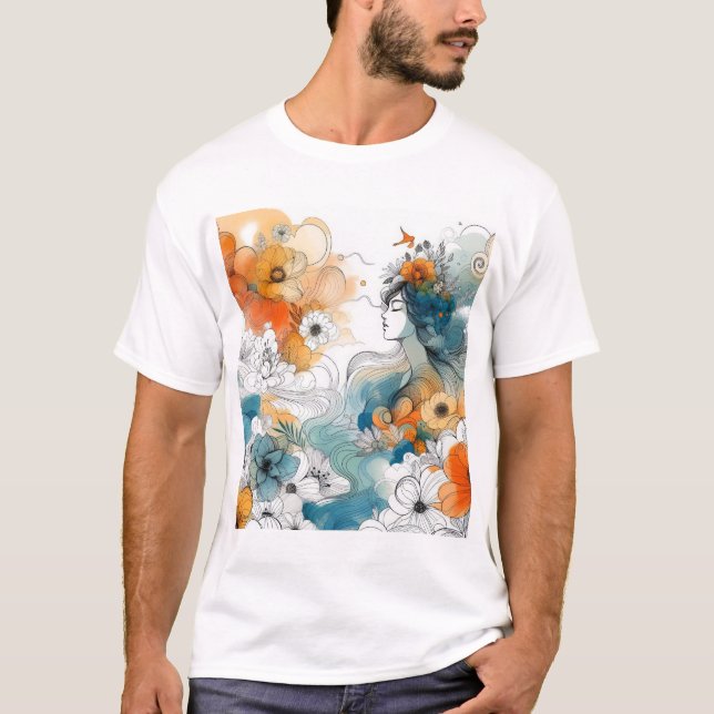 Flower meadow t-shirt (Framsida)