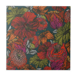 Flower Medley Kakelplatta