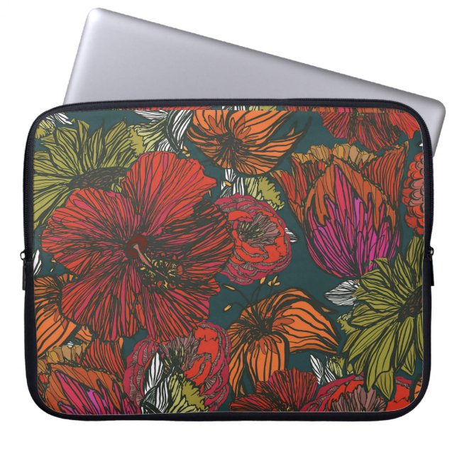 Flower Medley Laptop Fodral (Framsidan)