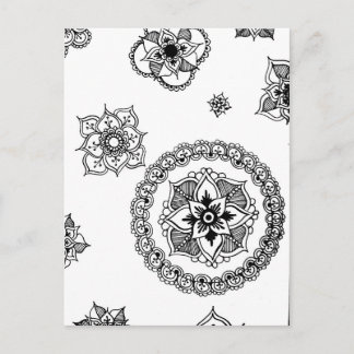 Flower Medley Mandala Vykort
