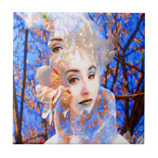 Flower Metamorphosis Kakelplatta (Framsidan)