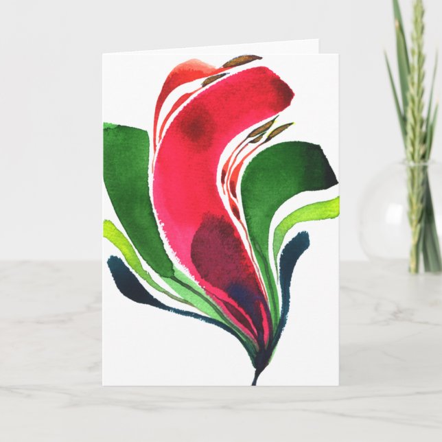 Flower Mini 001 Notecard Kort (Framsida)