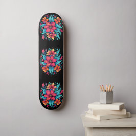 Flower Mini Skateboard Bräda 18,5 Cm