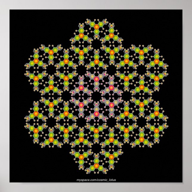 Flower Molecule Poster (Framsidan)