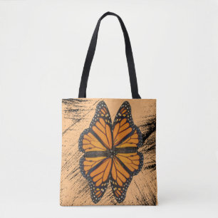 Flower Monarch Butterfly Tygkasse