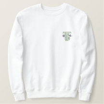 Flower Monogram Initial T