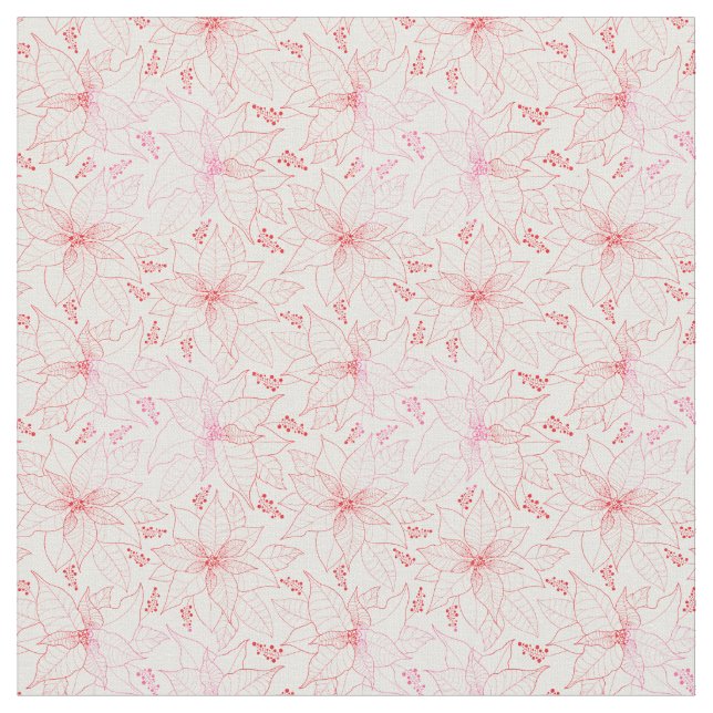 Flower mönster 02B.b White BG Tyg (Närbild)