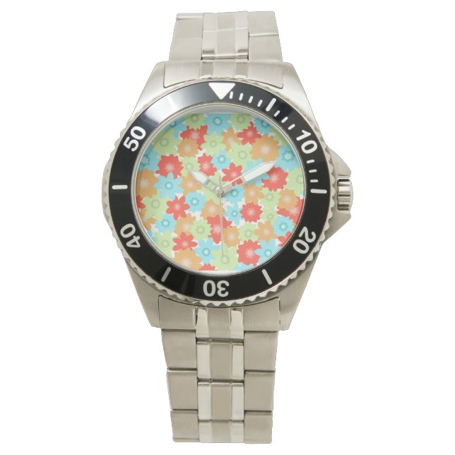 FLOWER MÖNSTER ARMBANDSUR (Framsida)