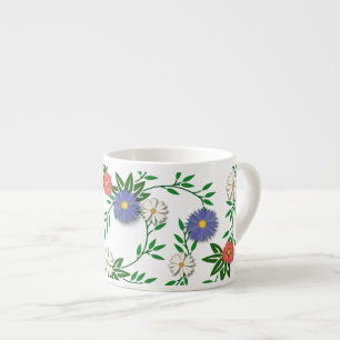 Flower Mönster Espressomugg
