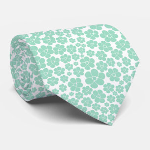 Flower Mönster - Grönt (Mint) Slips