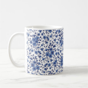 Flower mönster kaffemugg