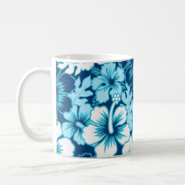 Flower mönster kaffemugg (Vänster)