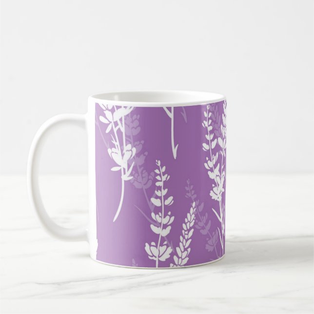 Flower mönster kaffemugg (Vänster)