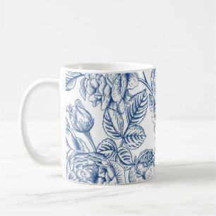 Flower mönster kaffemugg