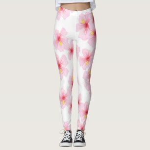 Flower mönster leggings