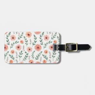 Flower mönster Luggage Tag Bagagebricka