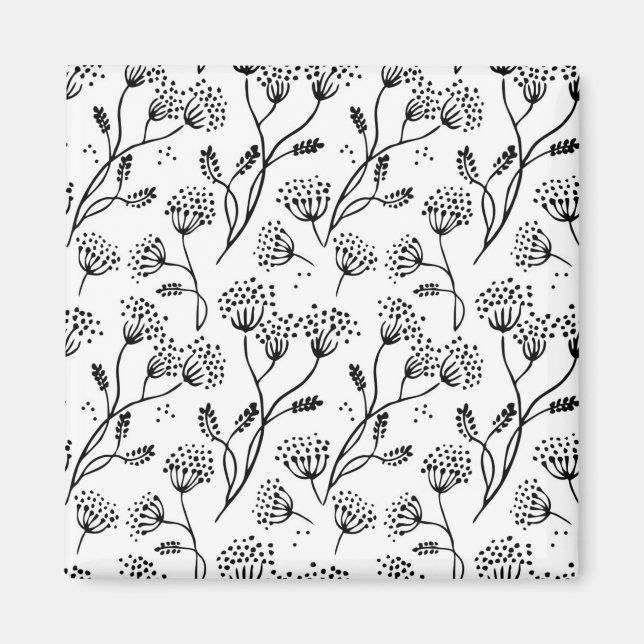 Flower mönster magnet (Framsidan)
