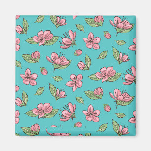 Flower mönster magnet