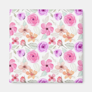 Flower mönster magnet