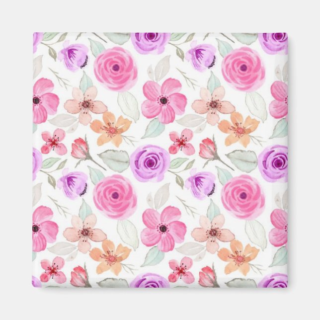 Flower mönster magnet (Framsidan)