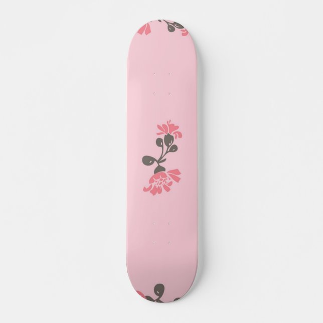 Flower mönster mini skateboard bräda 18,5 cm (Framsida)