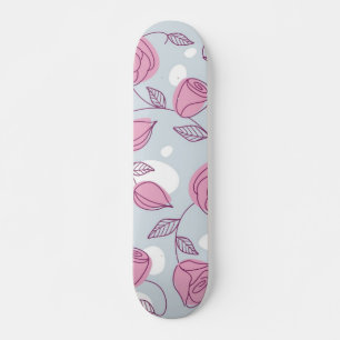 Flower mönster mini skateboard bräda 18,5 cm