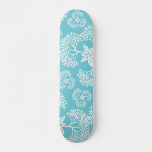 Flower mönster mini skateboard bräda 18,5 cm