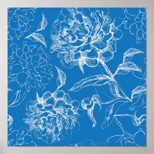 Flower mönster poster
