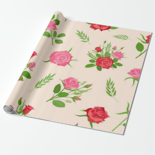 Flower mönster presentpapper