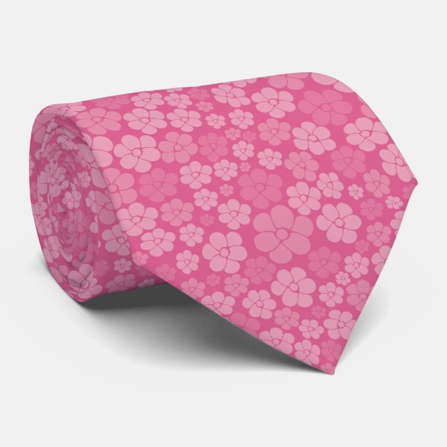 Flower Mönster - Rosa Slips (Rullad)