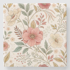 Flower Mönster Stenunderlägg