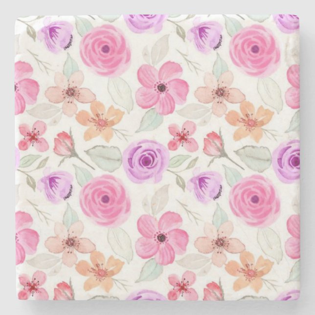 Flower mönster stenunderlägg (Framsidan)