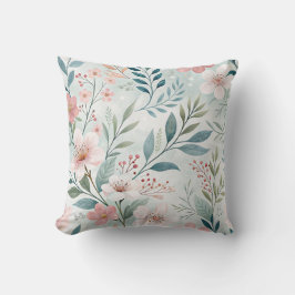 Flower Mönster Teckning Kudde