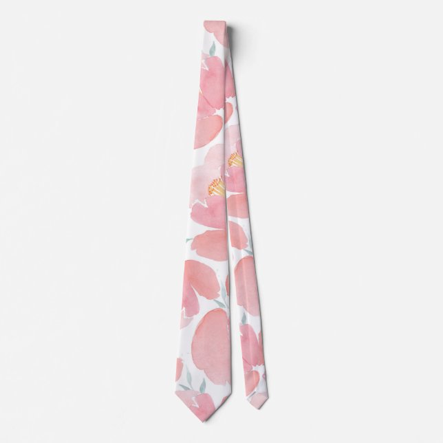 Flower Mönster Ties Slips (Framsida)