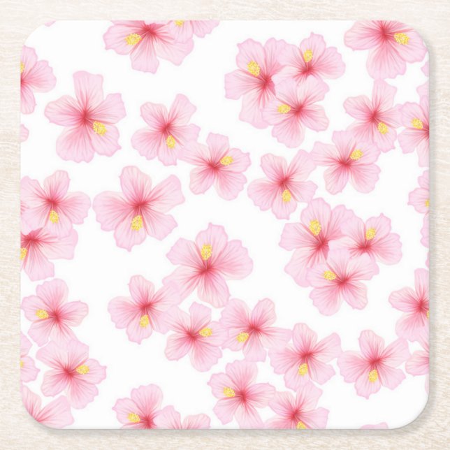 Flower mönster underlägg papper kvadrat (Framsidan)