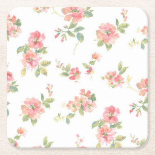 Flower mönster underlägg papper kvadrat