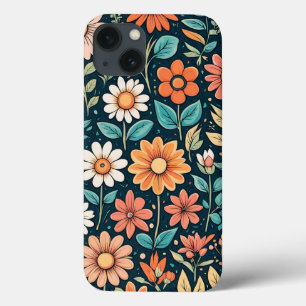 Flower Mönster, vacker färgstark Roligt