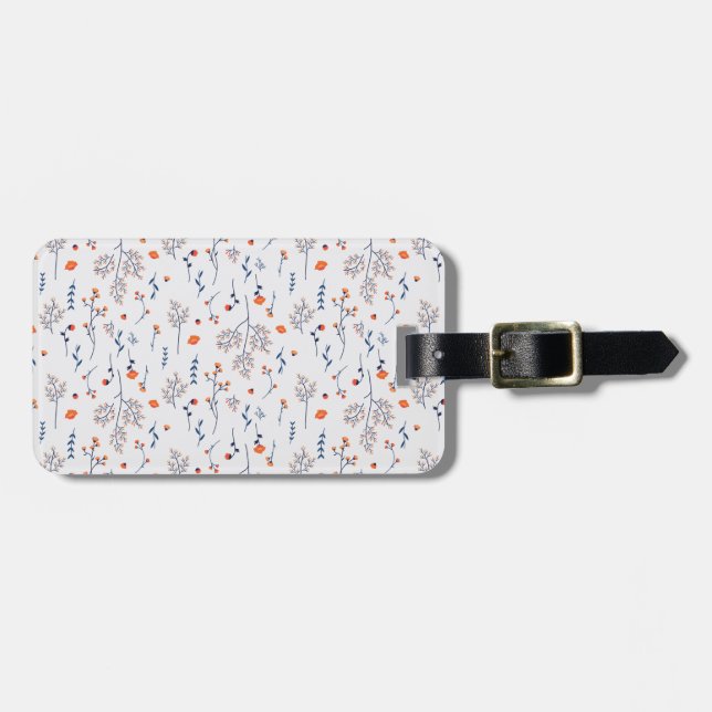 Flower Mönster Vår Blommigt Bagagebricka (Horisontell Framsida)