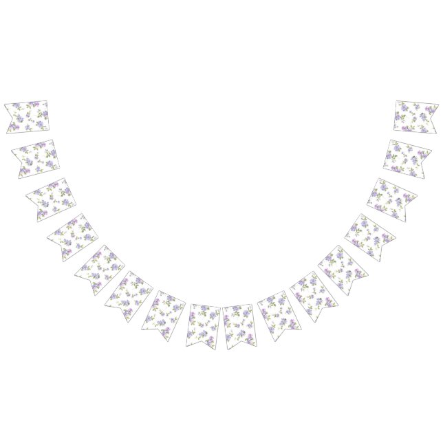 Flower mönster vimplar (Alla)