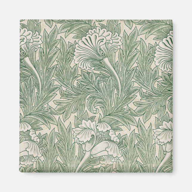 Flower Mönster, William Morris Magnet (Framsidan)