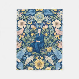 Flower Morris art Fleecefilt