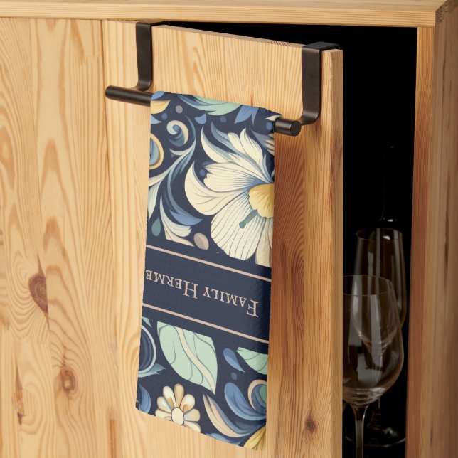 Flower Morris art Kökshandduk (Thirds Fold)