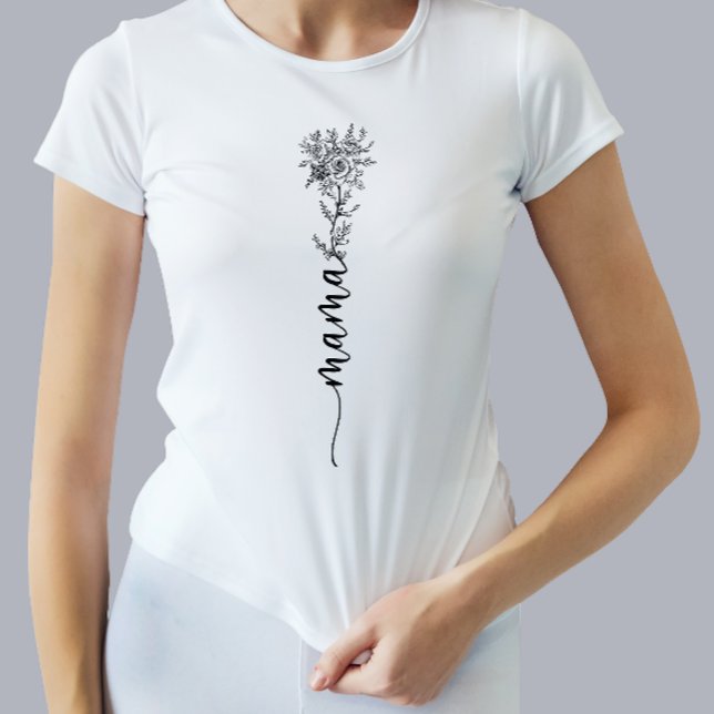 Flower Mors dag Shirt T (Skapare uppladdad)