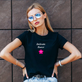 Flower motorcykel t-shirt för kvinnor